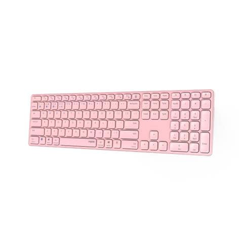 Tastiera Wireless 00220284 (Layout Tedesco) Colore Rosa - Foto 5