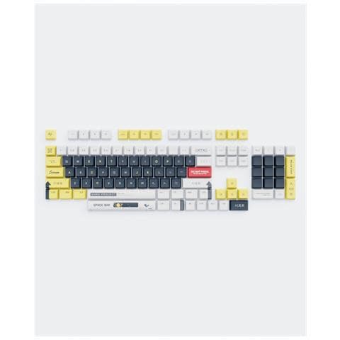 Ks-2036 (bianco / Giallo) - Keycaps Pbt [eng] - Foto 1