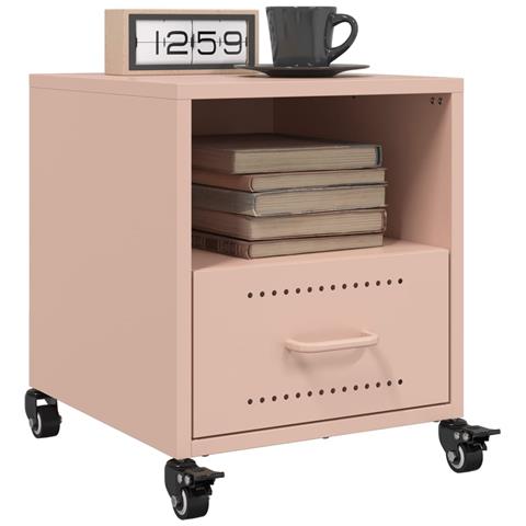 Comodini 2 pz Rosa 36x39x43,5 cm in Acciaio - Foto 2