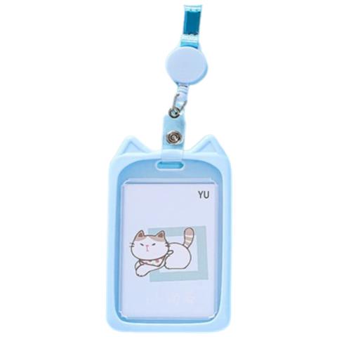 Porta Badge Identificativo Con Cordino Retrattile Blue - Foto 1