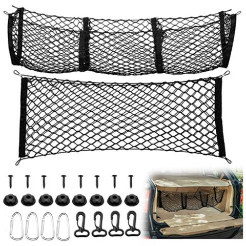 Rete Portaoggetti Per Bagagliaio Dell'auto Con Organizer A Tre Tasche - Foto 1