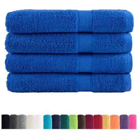Asciugamani Premium SOLUND 4 pz Blu 100x200 cm 600gsm - Foto 2