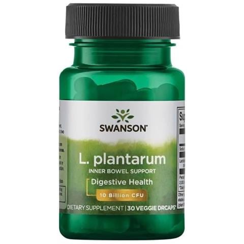 L. Plantarum Probiotico 10 Miliardi Di Cfu 30 Capsule Vegane Embo Swanson Health Products - Foto 1