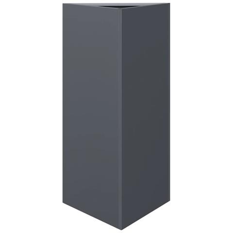 Fioriera Antracite Triangolare 40x34,5x70 cm in Acciaio - Foto 1