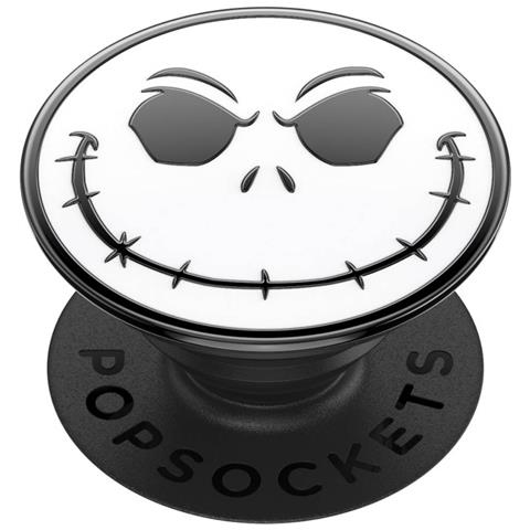 Popgrip Per Smartphone Universale Modello Jack Smalto, Bianco / Nero - Foto 2