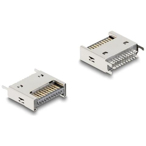 Delock Usb 10 Gbps Typ-e Key A 20 Pin Stecker Gerade Zur Smt Lötmontage (67192) - Foto 1
