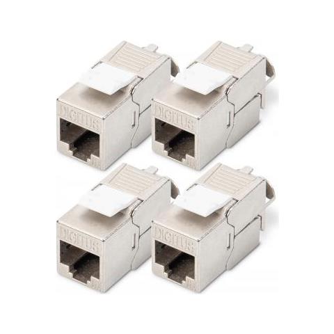 Modulo Keystone Cat 6a, Schermato, Attrezzi Per L'installazione Non Necessari - 4 Pezzi - Foto 1