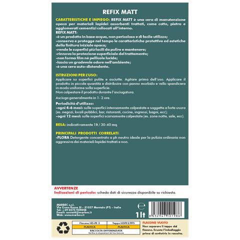 Refix Matt 1lt - Cera Per Pavimenti - Foto 3