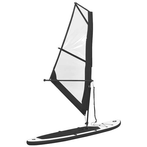 Lusso Casadino -  Set Tavola Gonfiabile Da Sup Con Vela Nero E Bianco - Foto 1