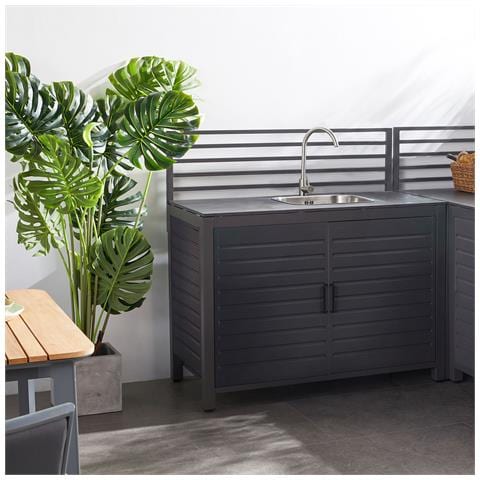 Juno - Modulo Con Lavello Per Cucina Da Esterno In Alluminio - Foto 7