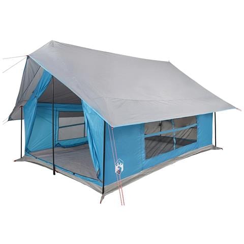 Tenda da Campeggio per 5 Persone Blu Impermeabile - Foto 2