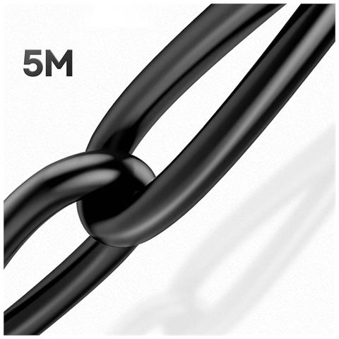 Cavo Hdmi 2.0 4k 60hz Tv, Oro, 5m, Nero - Foto 2