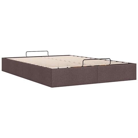 Struttura Letto Pouf senza Materasso 140x190 cm in Tessuto - Foto 9