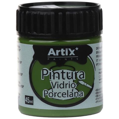 Pacco Da 6 Uds. Pittura Ceramica E Vetro 45 Ml Colore Verde - Foto 2