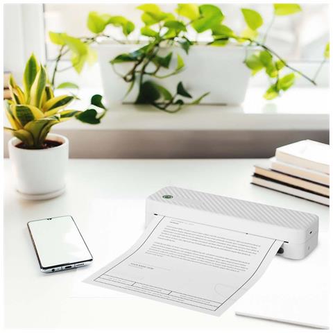 Stampante Termica A4 Senza Inchiostro - Stampante Termica Portatile A Colori Da 8 Pollici White - Foto 2