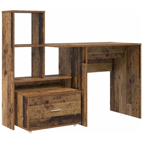 Scrivania Legno vecchio 131.5 x 50 x 106.5 cm Legno multistrato - Foto 1