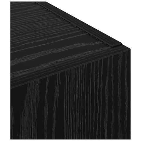 Mobile per Ufficio con lo scaffale Rovere nero 60 x 32 x 115 cm - Foto 9