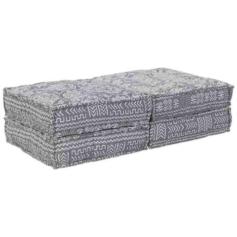 Cuscino 2 pcs Grigio chiaro 70 x 70 x 36 cm Poliestere - Foto 1