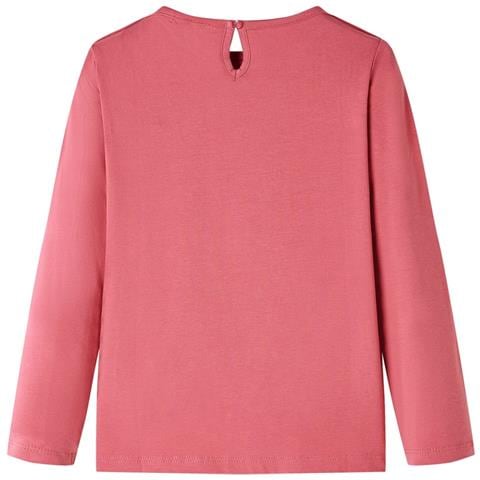 Maglietta da Bambina a Maniche Lunghe Rosa Antico 128 - Foto 2