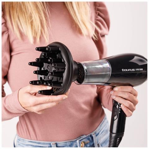 LYSS 2300 asciuga capelli 2200 W Nero, Rosa - Foto 2