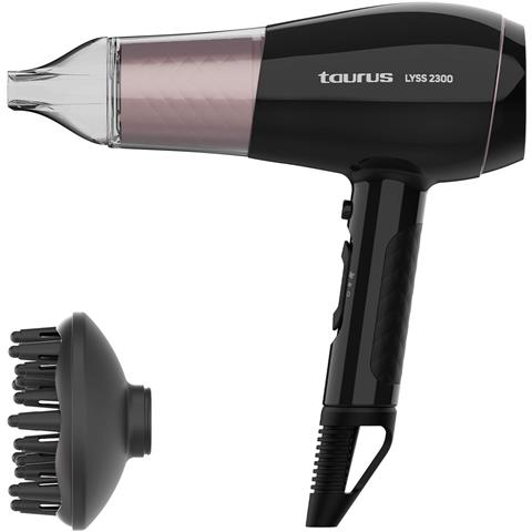 LYSS 2300 asciuga capelli 2200 W Nero, Rosa - Foto 1