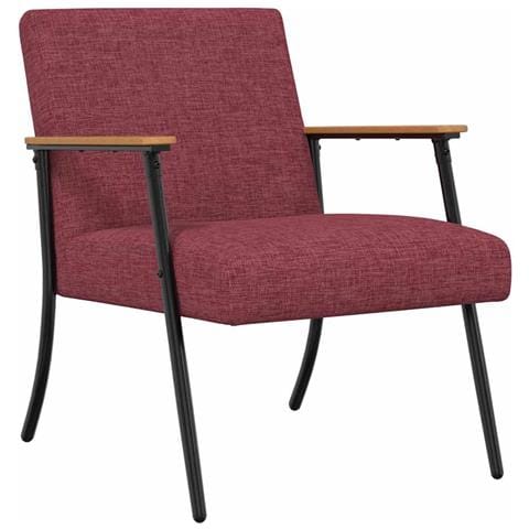 poltrona Rosso Vino 59 x 75 x 78 cm Tessuto - Foto 1