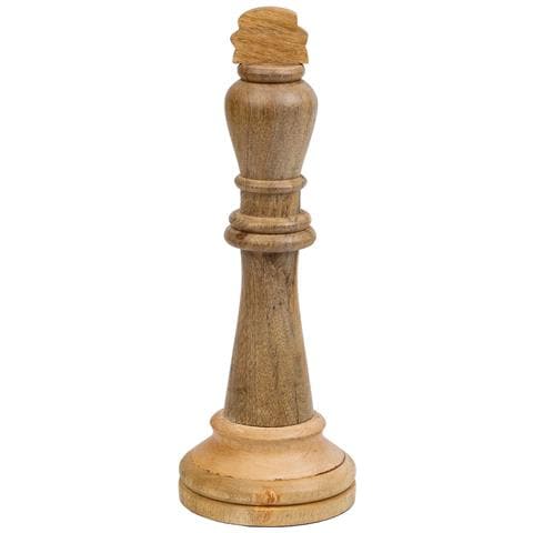 Pezzo Degli Scacchi Del Re In Legno Di Mango Marrone D15,5x40h Cm - Foto 1