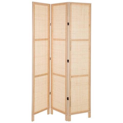 Paravento In Mdf E Griglia, Marrone, (40x3) x2,5x200 - Foto 1