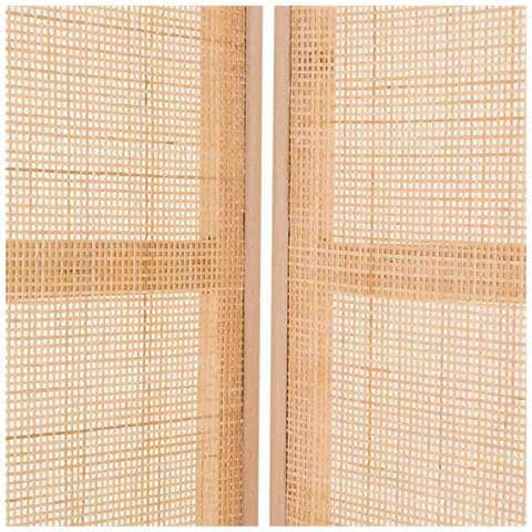 Paravento In Mdf E Griglia, Marrone, (40x3) x2,5x200 - Foto 5