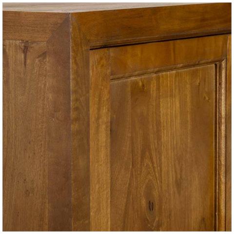 Armadio In Legno Marrone A 4 Ante, 90x40x180h Cm - Foto 8