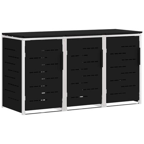 Stoccaggio contenitore a ruote Nero 207 x 77,5 x 112,5 cm - Foto 1