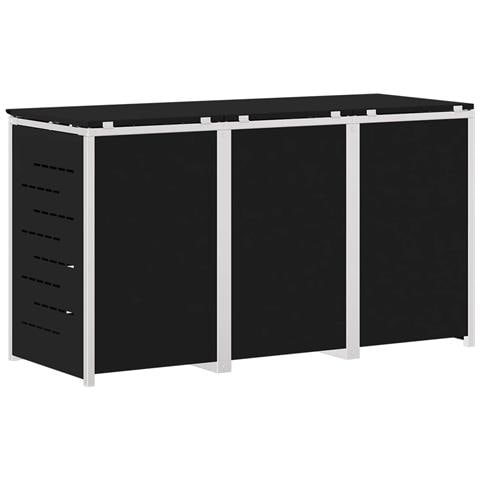 Stoccaggio contenitore a ruote Nero 207 x 77,5 x 112,5 cm - Foto 9