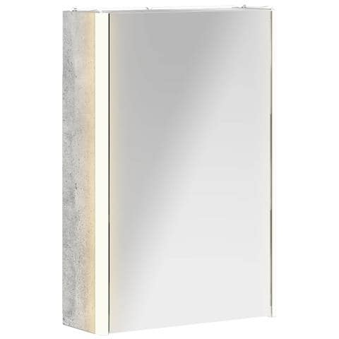 Mobiletto per specchio da bagno Grigio cemento - Foto 1