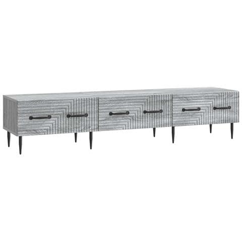 Mobile TV Grigio Sonoma 147 x 34,5 x 30 cm Legno ingegnerizzato - Foto 1