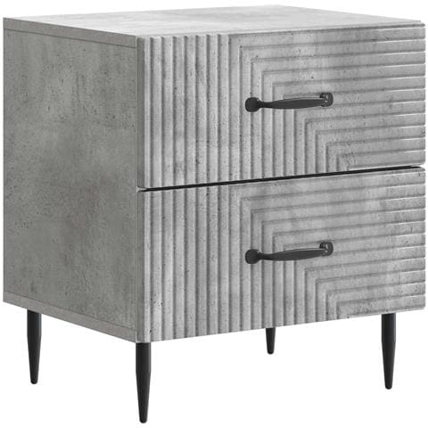 Armadio da Notte Grigio Cemento 43 x 34,5 x 47,5 cm - Foto 1