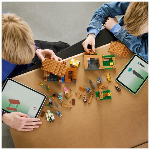 Minecraft 21596 Attacco al Villaggio dell’Evocatore, Casa Giocattolo con Giardino e 11 Personaggi, Regalo per Bambini 9+ - Foto 23