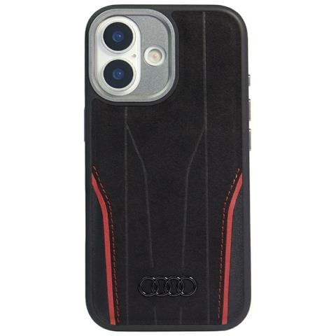 Custodia Per Iphone 17 Nera In Pelle Naturale Magsafe Audi R8 - Foto 1