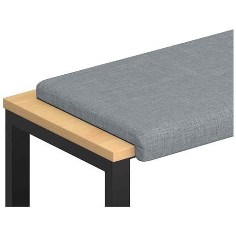 Cuscino per panchina Tessuto Grigio Chiaro Profondità 35 cm - Foto 1