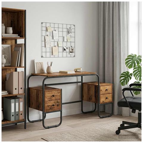 Scrivania con Spazio di Archiviazione Legno di quercia - Foto 2