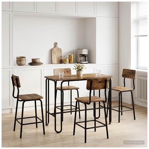 Tavolo da pranzo 100 x 50 x 75 cm Legno ingegnerizzato - Foto 2