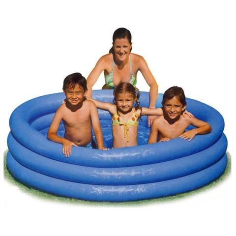58446NP Piscina Gonfiabile Crystal Blue 3 Anelli 168 x 41 cm - Foto 5