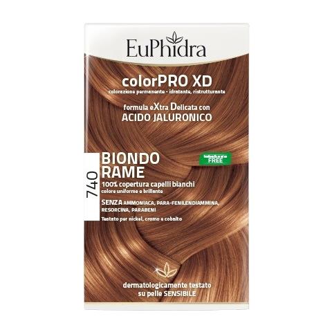 Colorpro Xd 740 Biondo Rame Gel Colorante Capelli I N Flacone + Attivante + Balsamo + Guanti - Foto 1