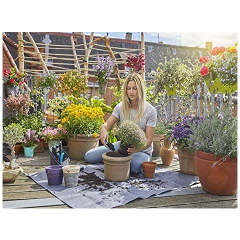 Gardena Città Giardinaggio Mat impianto M Tappetino per piante, nero, turchese, M - Foto 2