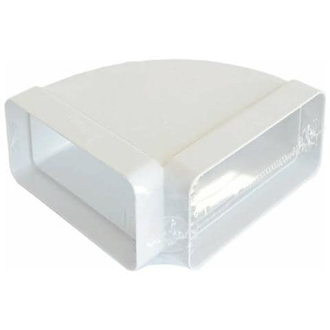 First curva gomito orizzontale da 120x60mm ff a 90° per tubi aerazione cappa - Foto 2