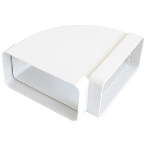 First curva gomito orizzontale da 120x60mm ff a 90° per tubi aerazione cappa - Foto 5