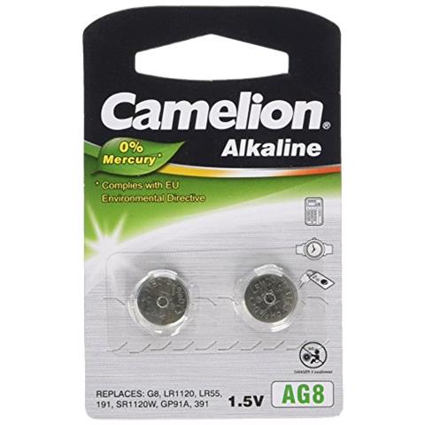 120 50208 ag 8 lr55 ricaricabile, Multicolore (confezione Da 2)  - Foto 1