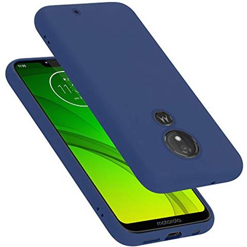 Custodia Compatibile Con Motorola Moto G7 Power Eu Version In Liquid Blu - Coperchio Protettivo In Silicone Tpu Flessibile - Foto 1