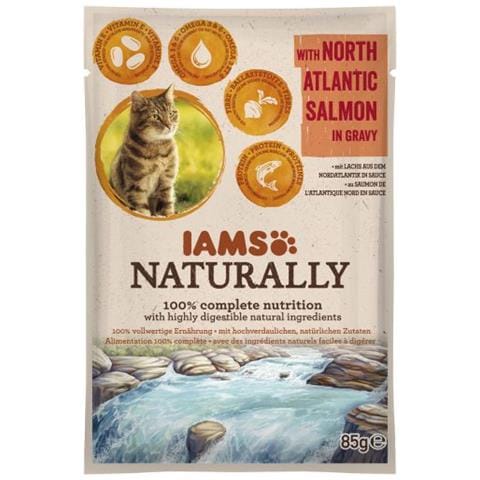 Naturally Adult Cat With North Atlantic Salmon In Gravy 85g12 X 85 Gr - Foto 1