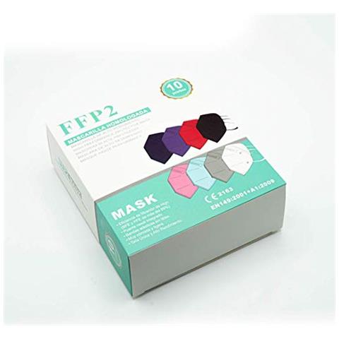 10 Mascherine Ffp2 Colorate Mvt - Foto 2