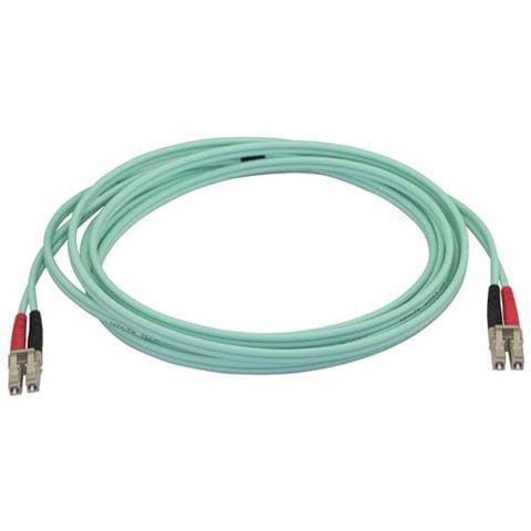 Cavo in Fibra Ottica Multimodale Duplex OM4 LC / LC - 100 Gb - 50/125 - LSZH - Turchese da 3m - Foto 2